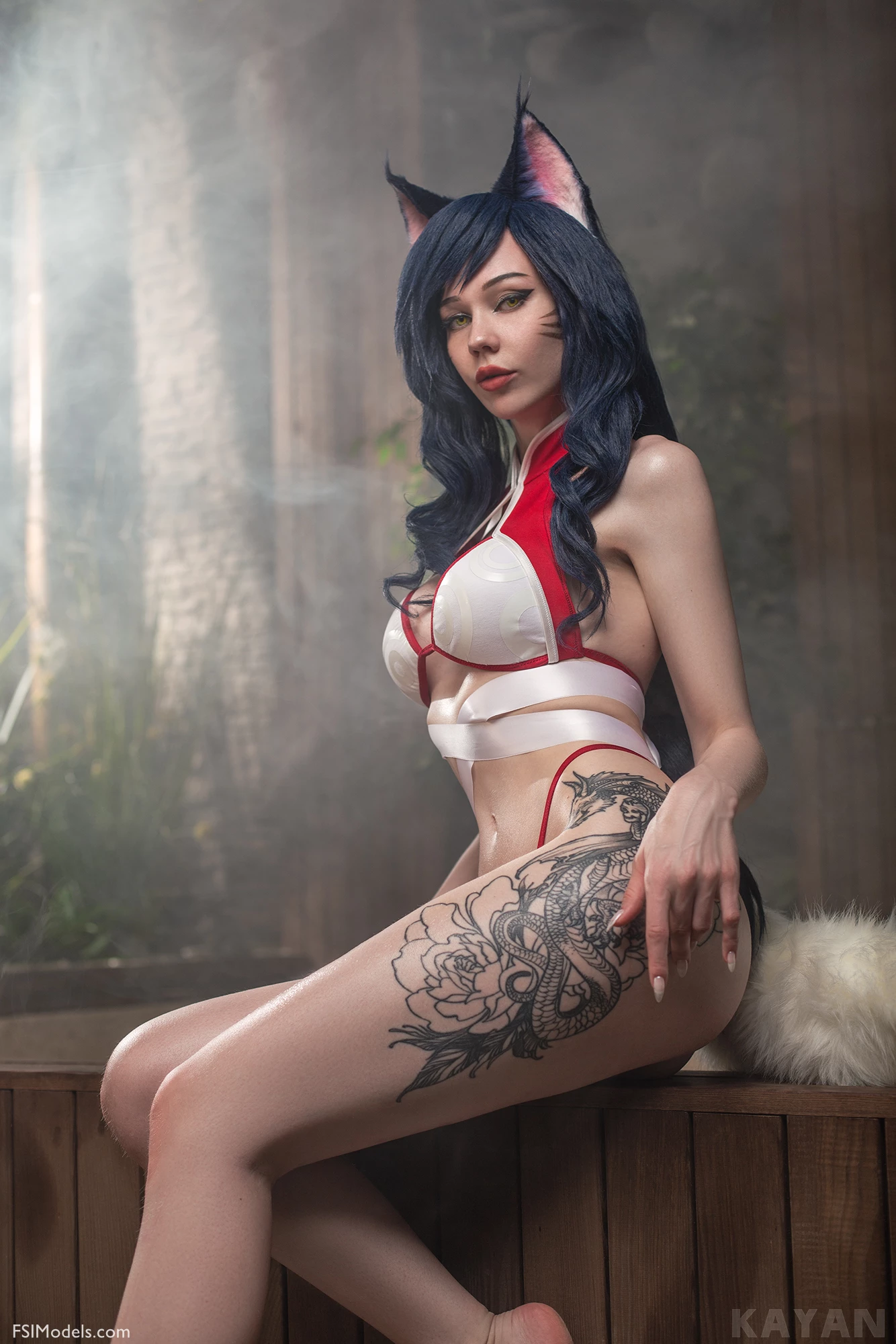 Kaya Nilson - Ahri Lingerie Sexy Cosplay Photos - 13