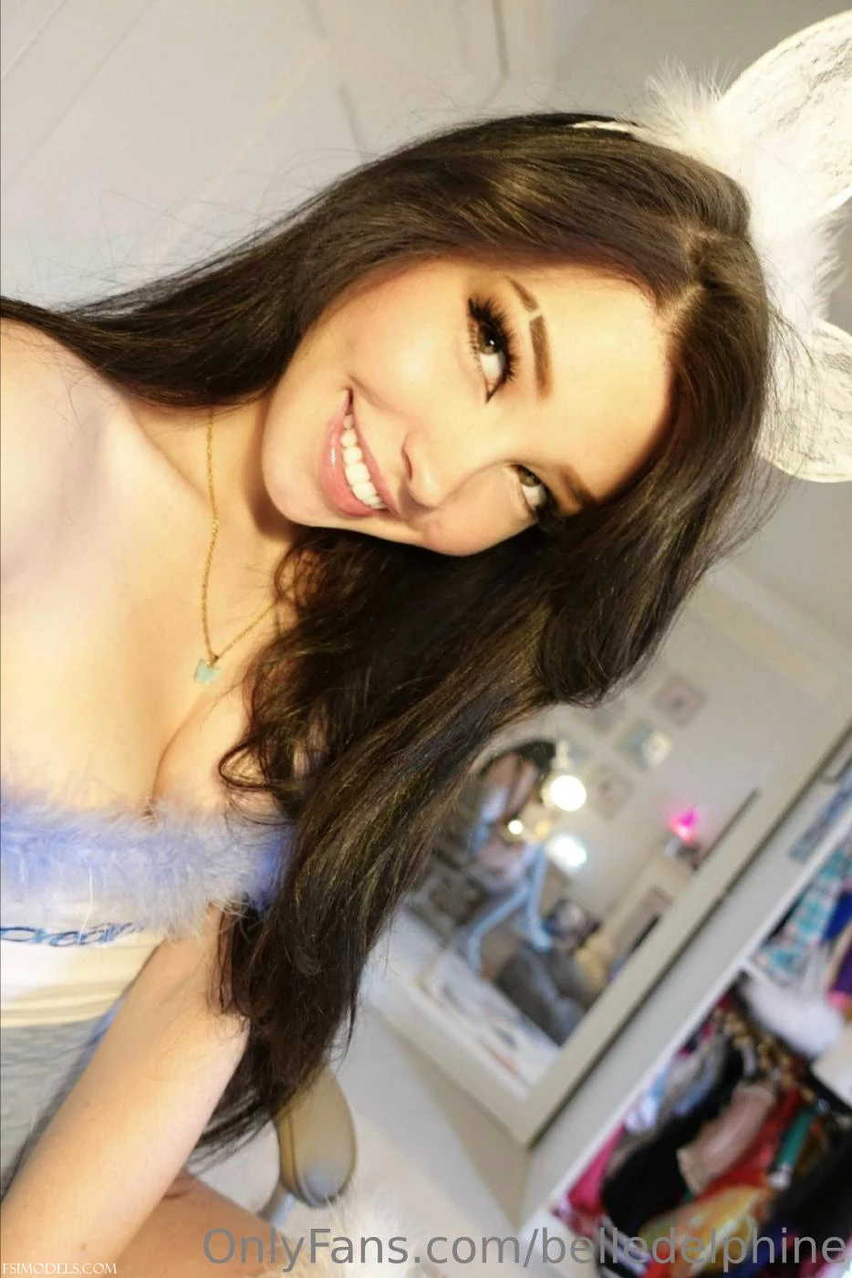 Belle Delphine Blue Booty Shorts Leaked Onlyfans Photos - 43