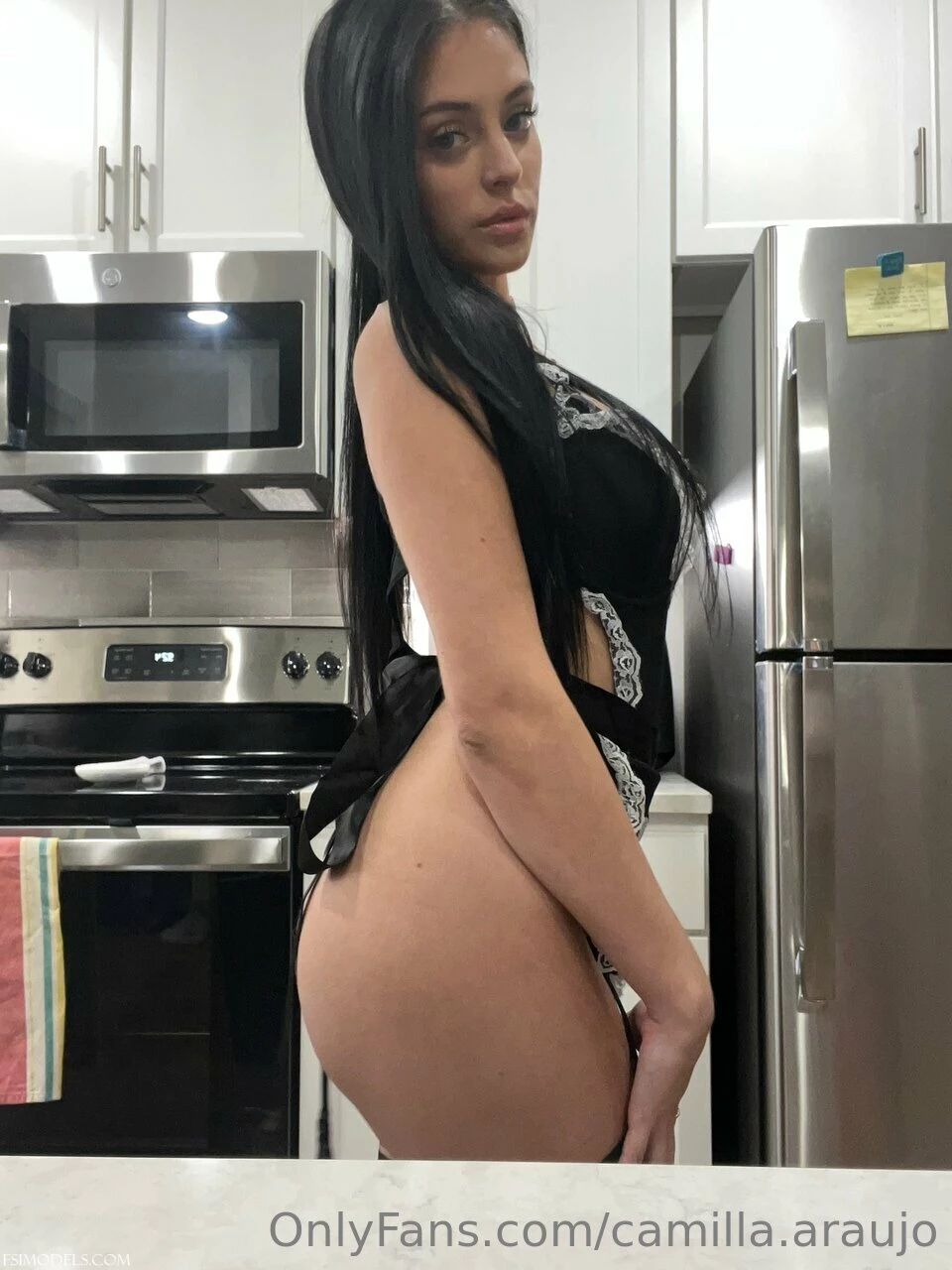 Camilla Araujo Black Lingerie Onlyfans Set Leaked Photos - 7