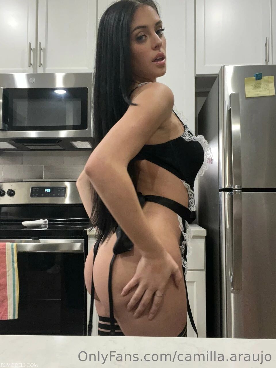 Camilla Araujo Black Lingerie Onlyfans Set Leaked Photos - 23
