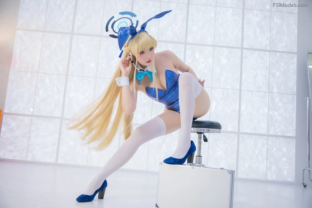 Guaxichan 瓜希酱 - Asuma Toki Bunny Suit Cosplay Set Photos - 13
