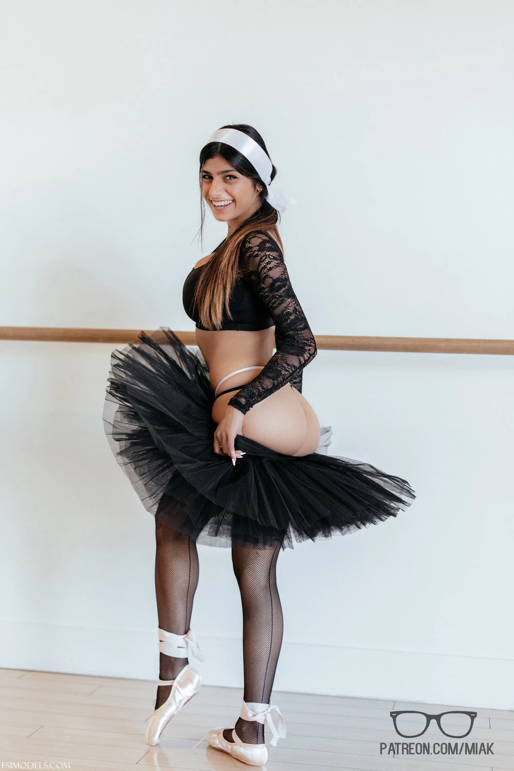 Mia Khalifa Black Lingerie Belly Dance Leaked Photoshoot - 71