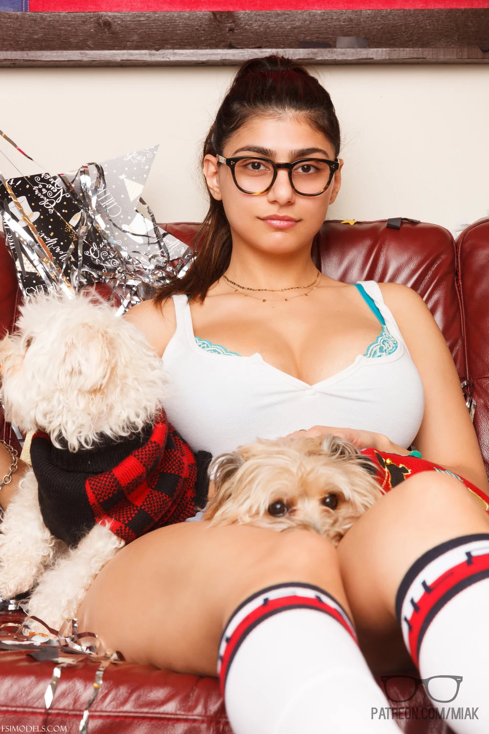 Mia Khalifa Red Lingerie Kitchen Photos - 12 Mia Khalifa Red Lingerie Kitchen Photos - 11