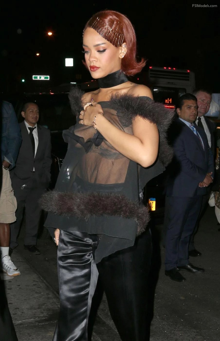 Rihanna Candid See-Through Nipple Slip Photos Leaked Photos - 33