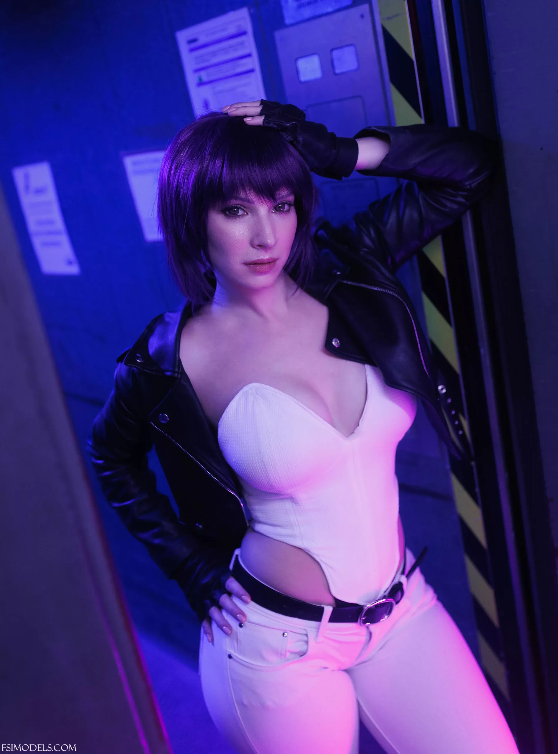 Enji Night Motoko Kusanagi Nude Cosplay Set - 133