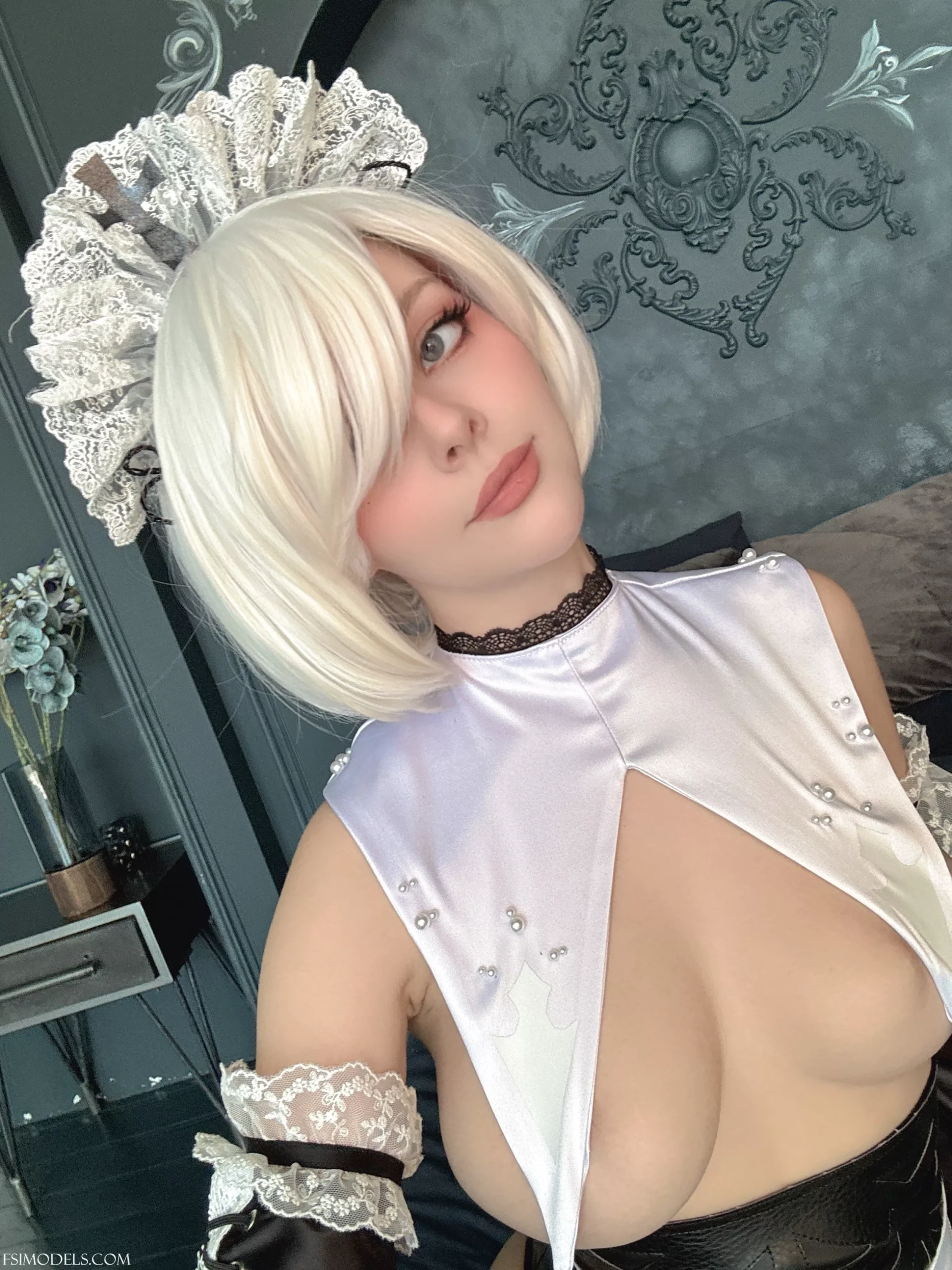 Helly Valentine Gothic Maid 2B Nude Cosplay Part 1 - 3