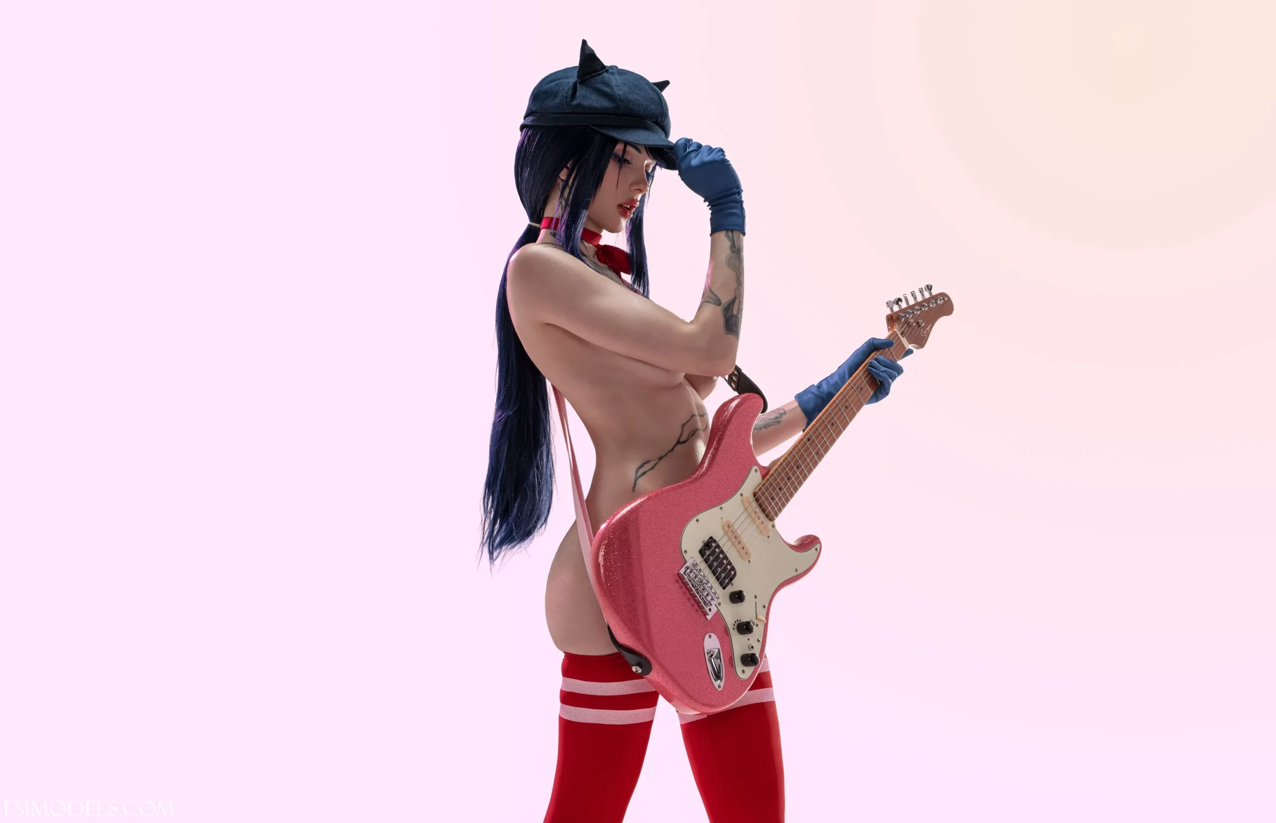 Xenon Nude Red Bikini Cosplay Photos - 21