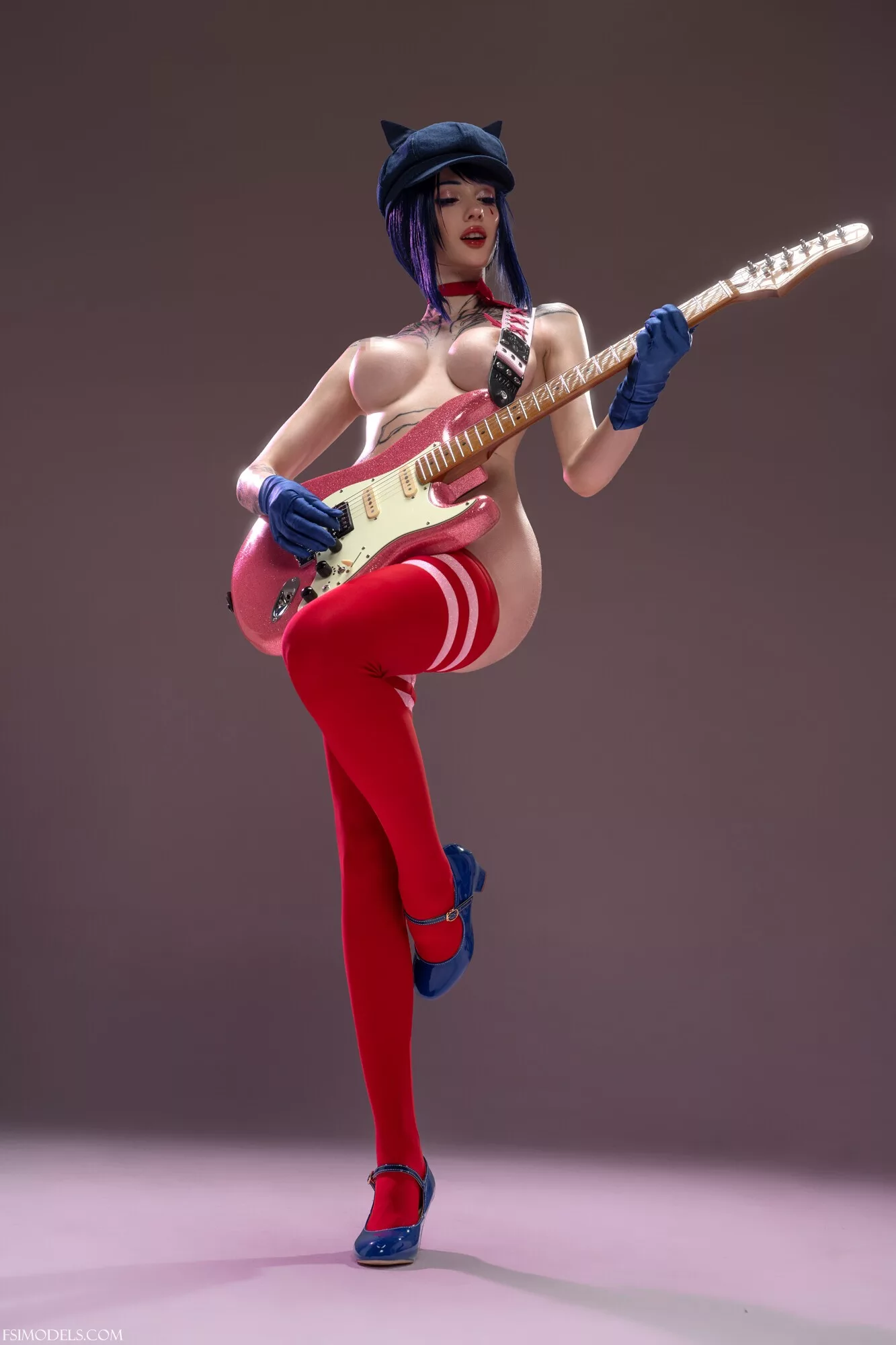 Xenon Nude Red Bikini Cosplay Photos - 27