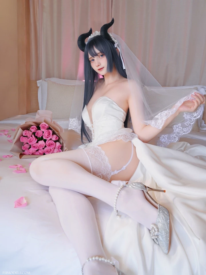 Caties OnlyFans Wedding Dress Nude Tease Cosplay - 17