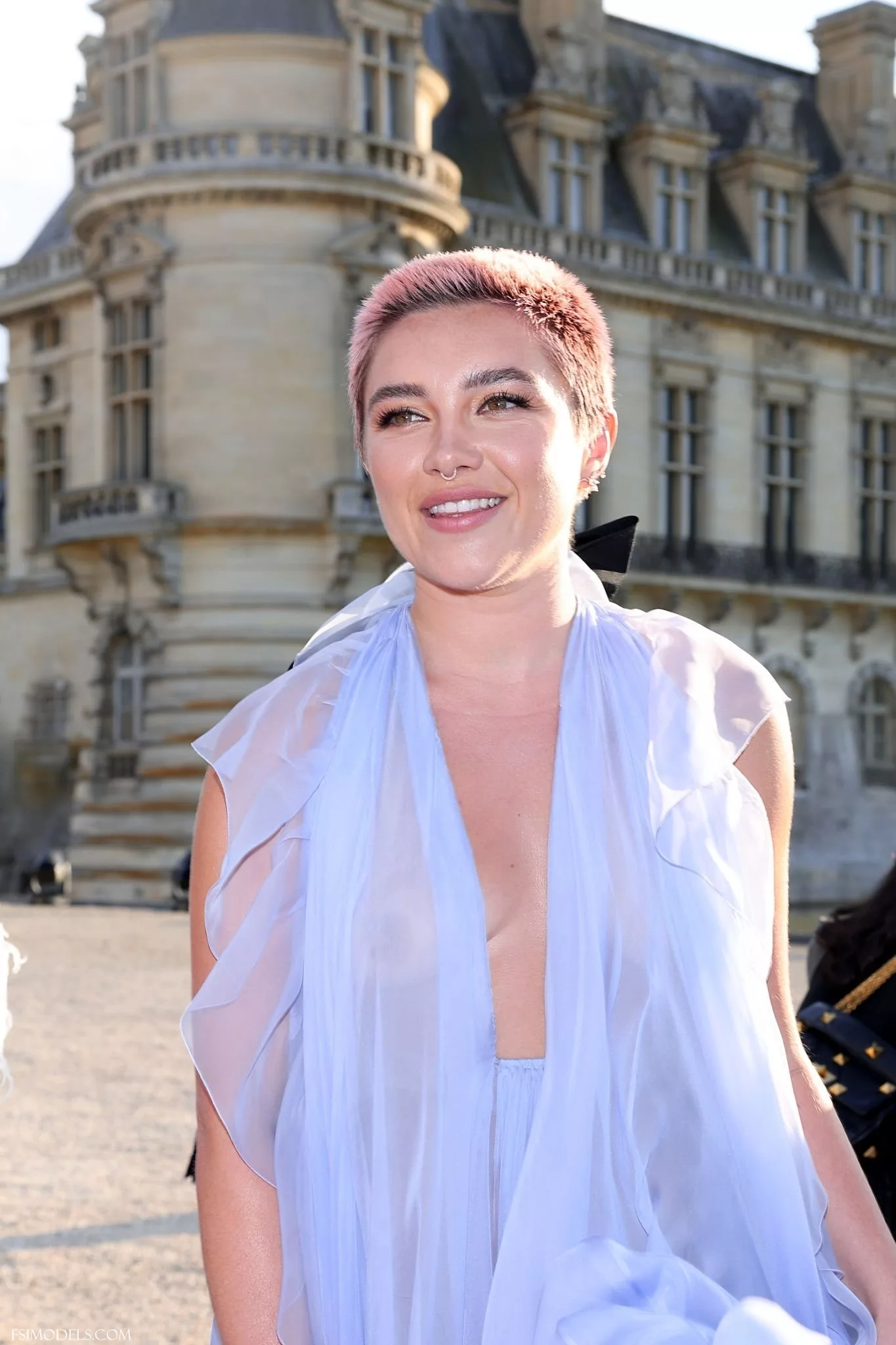 Florence Pugh Nude Ethereal Valentino See Through Gown Photos - 5