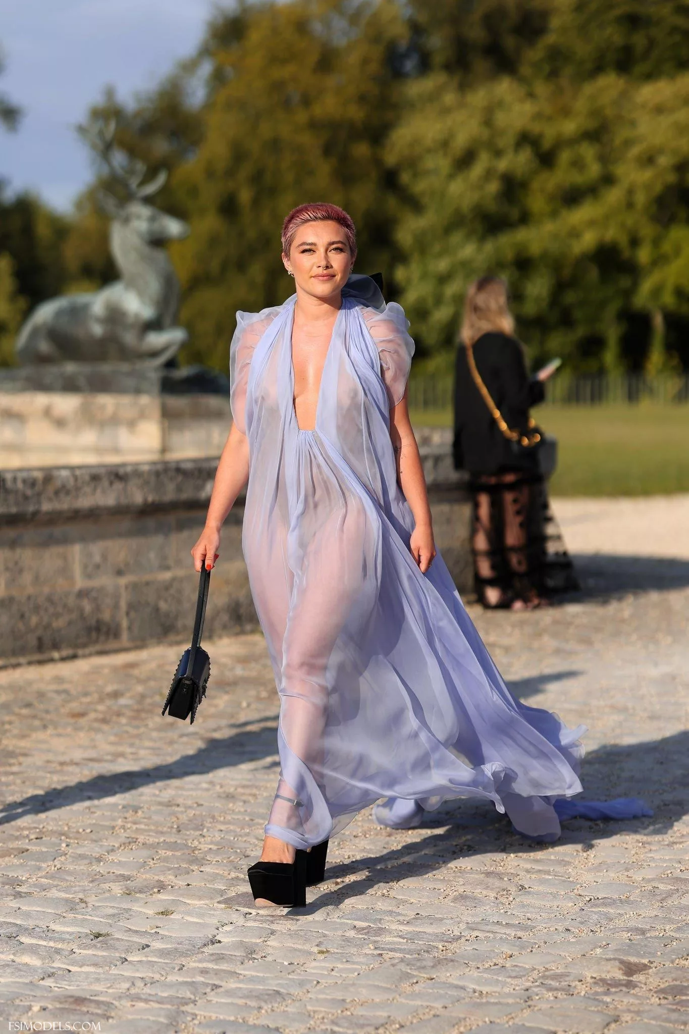 Florence Pugh Nude Ethereal Valentino See Through Gown Photos - 13