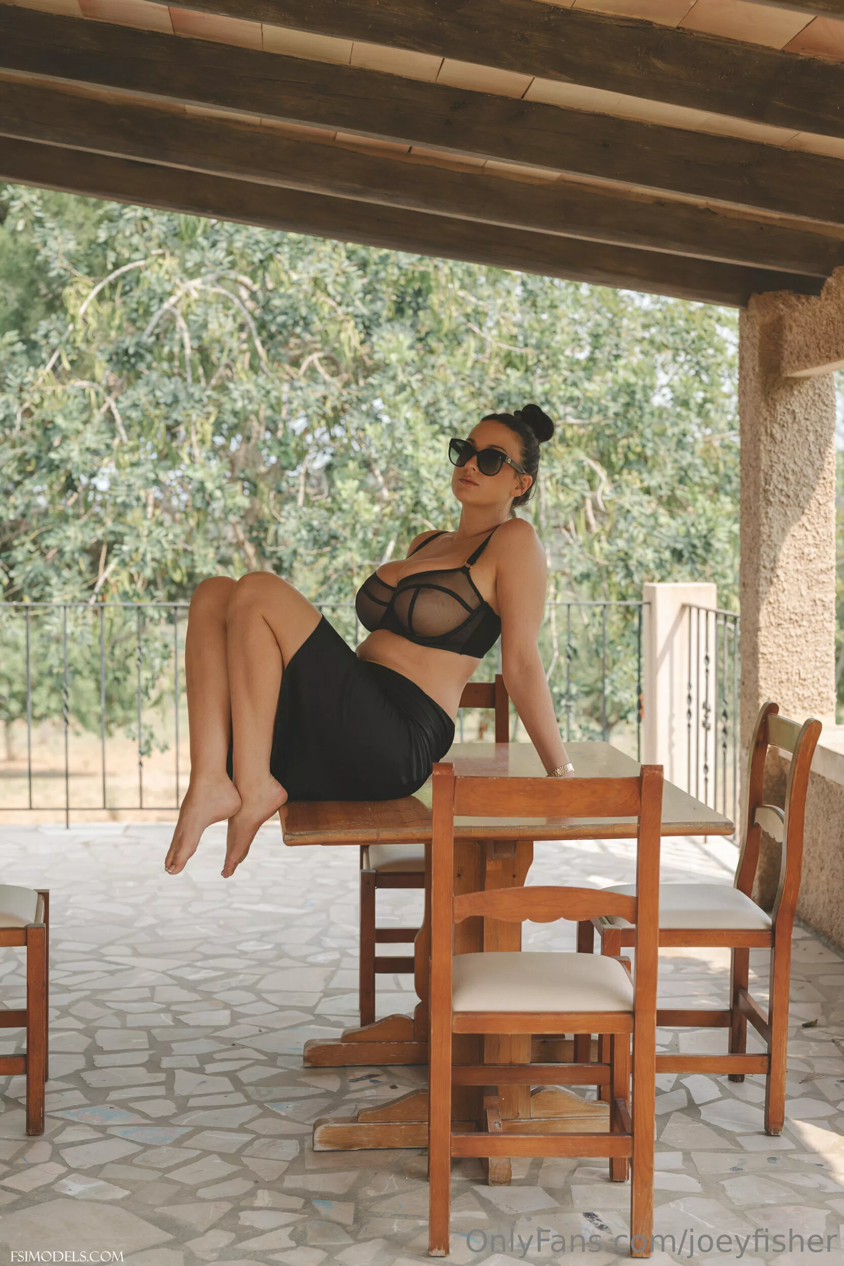 Joey Fisher OnlyFans Big Boobs Clevage Lingerie Set - 11