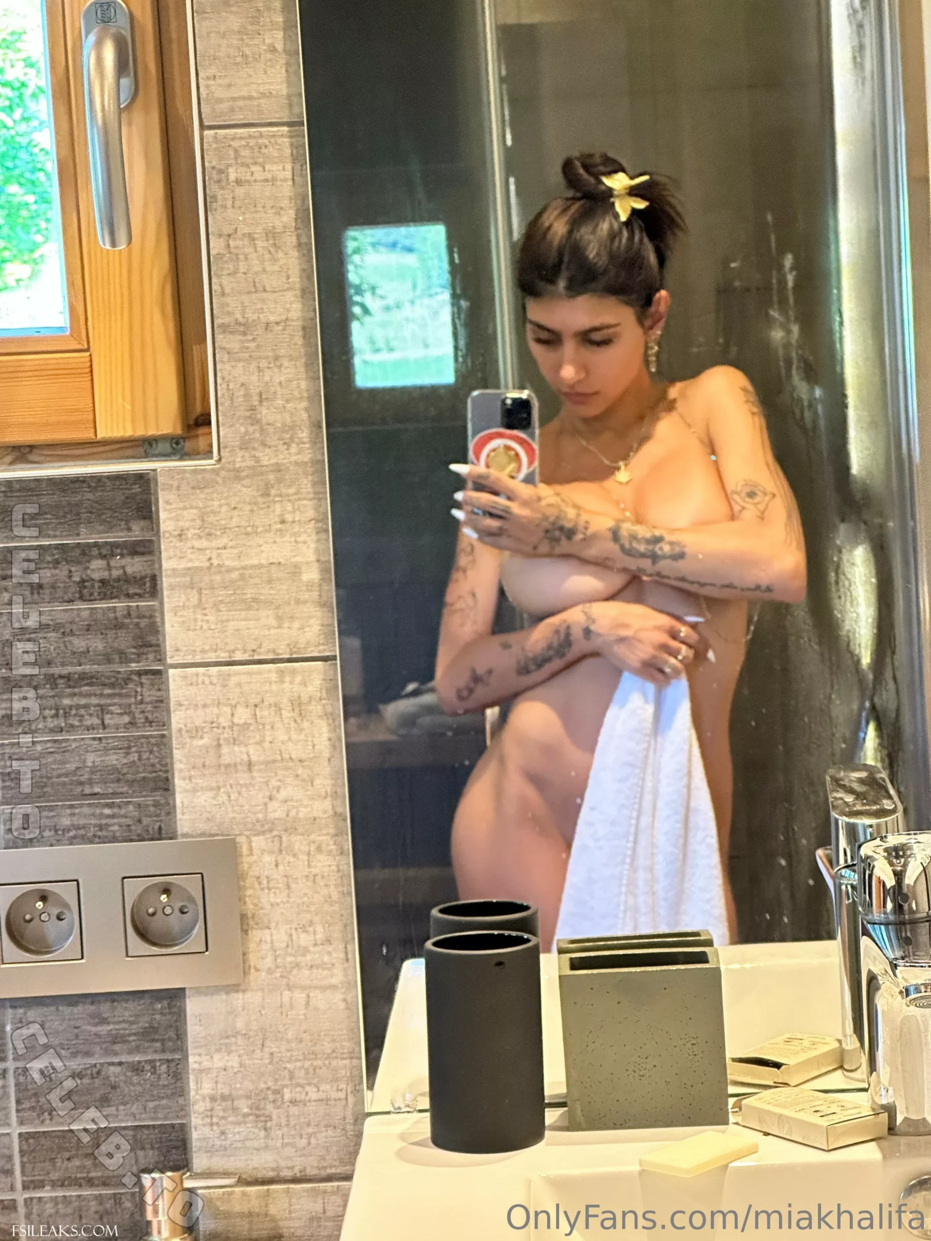 Mia Khalifa OnlyFans Nude leaked Bathroom Selfies - 8 Mia Khalifa OnlyFans Nude leaked Bathroom Selfies - 7