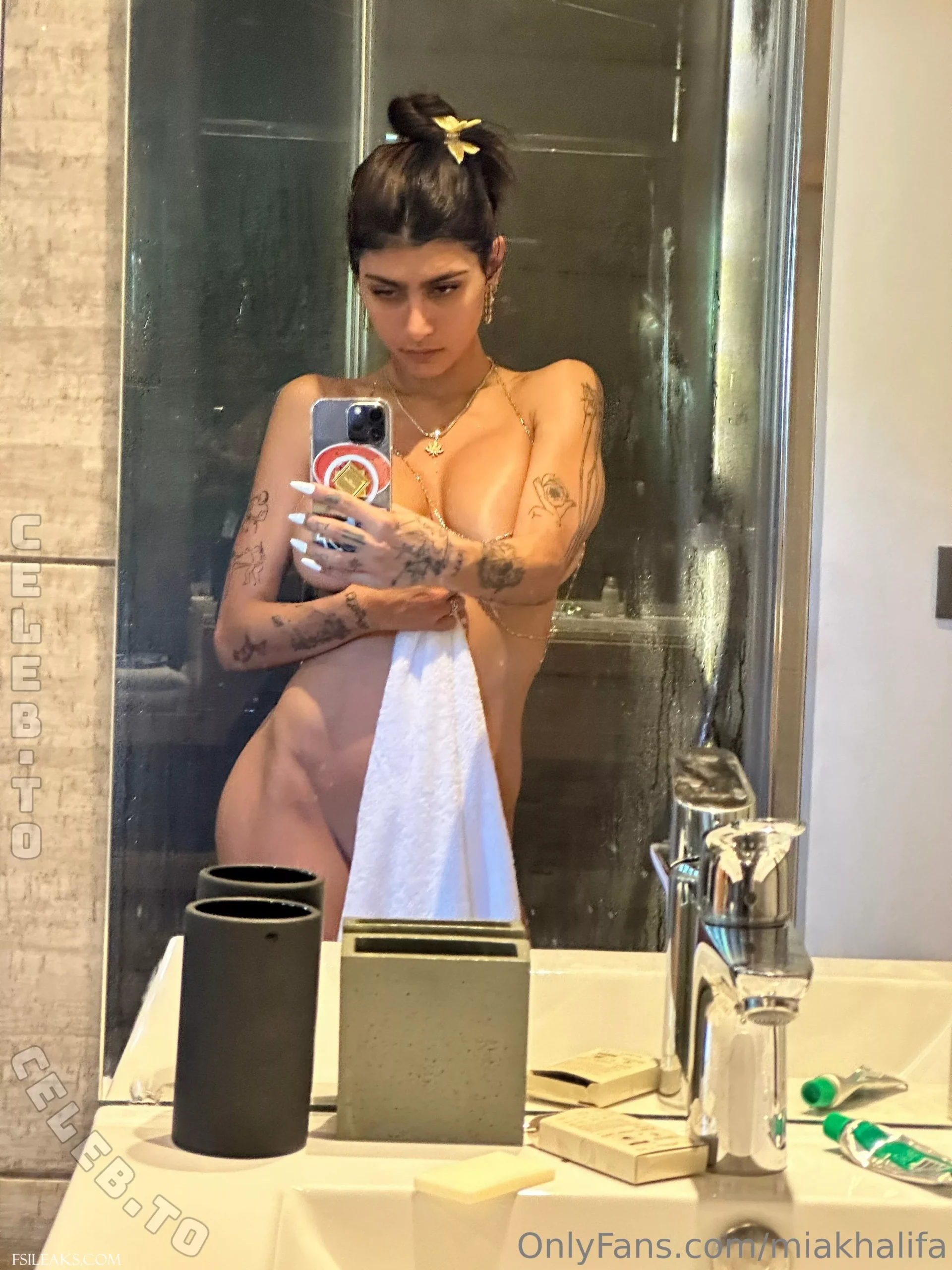Mia Khalifa OnlyFans Nude leaked Bathroom Selfies - 10 Mia Khalifa OnlyFans Nude leaked Bathroom Selfies - 9