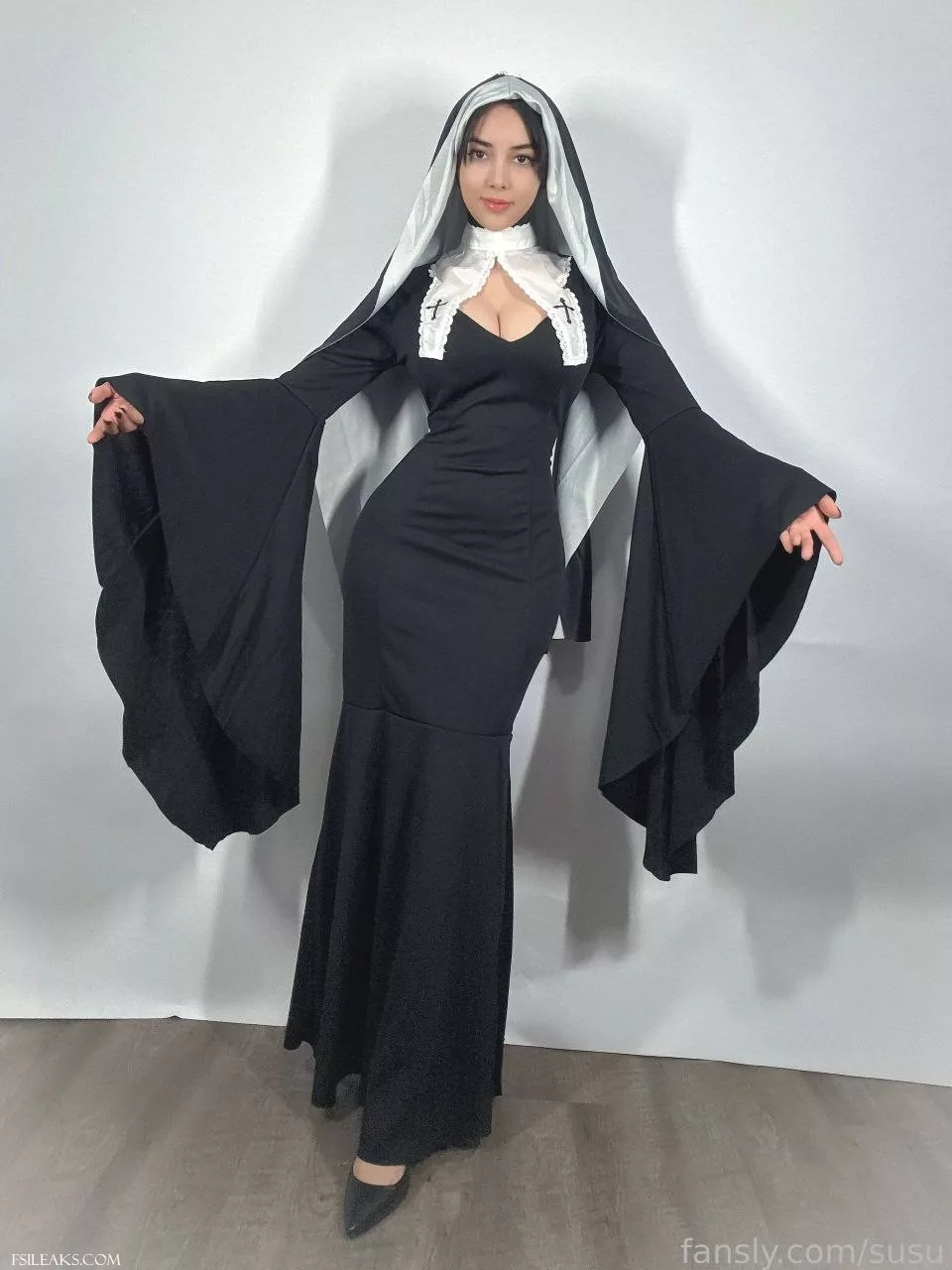 SwimsuitSuccubus Boss, Nerd or Nun Sexy Cosplay Set - 31