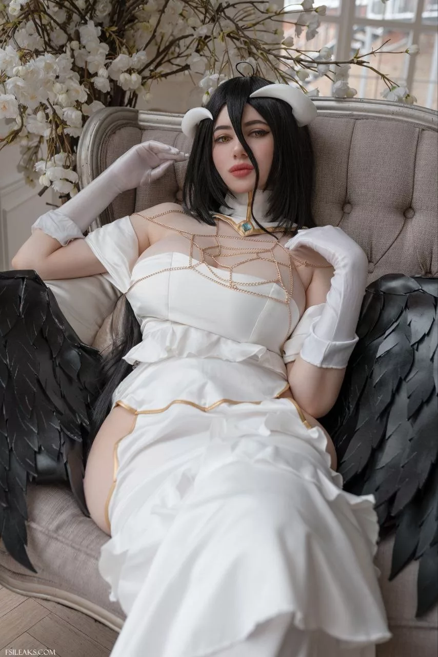 Alina Becker Overlord Albedo Cosplay Set - 5