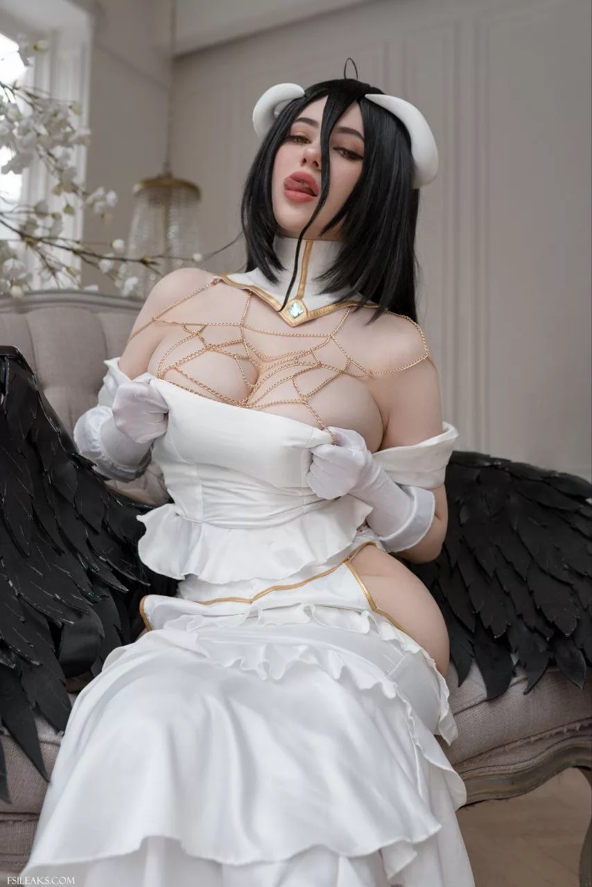 Alina Becker Overlord Albedo Cosplay Set - 11