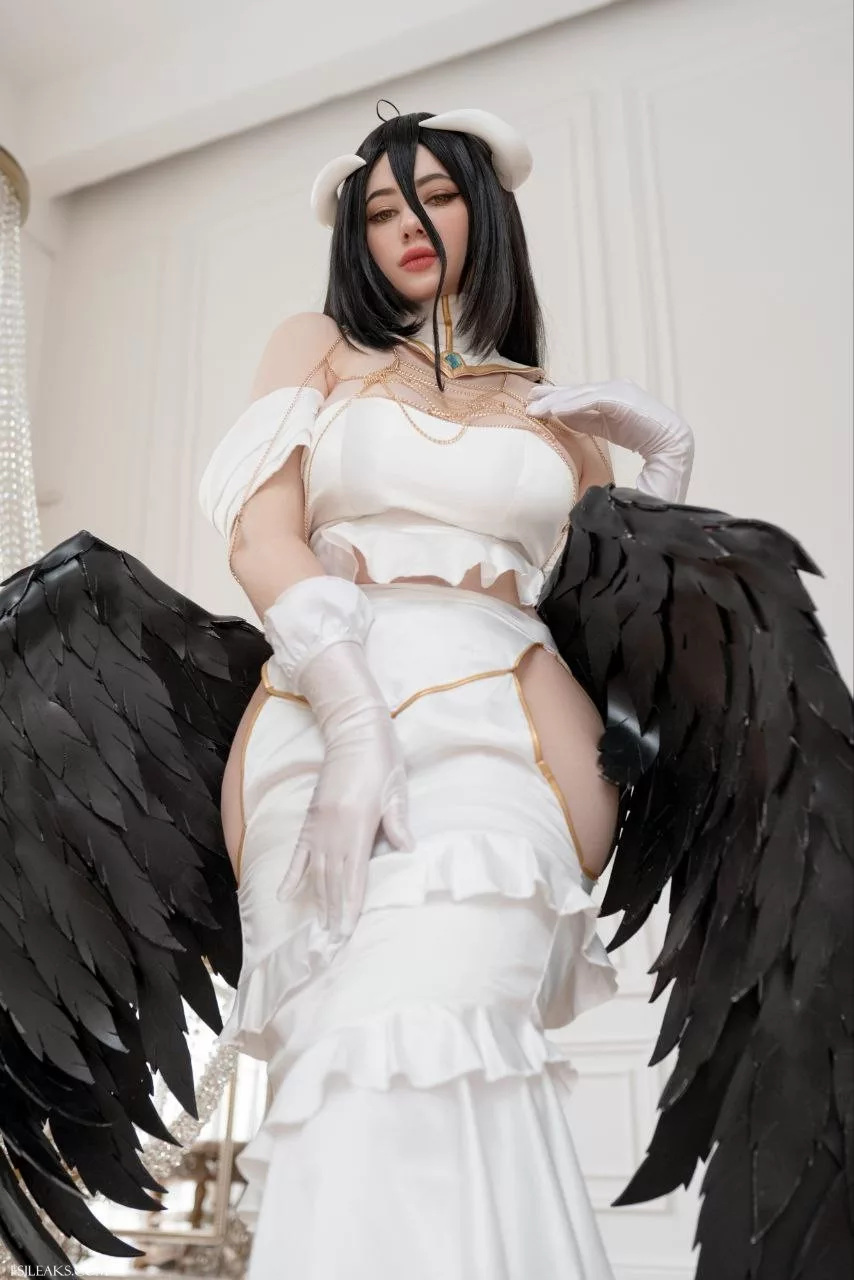 Alina Becker Overlord Albedo Cosplay Set - 17