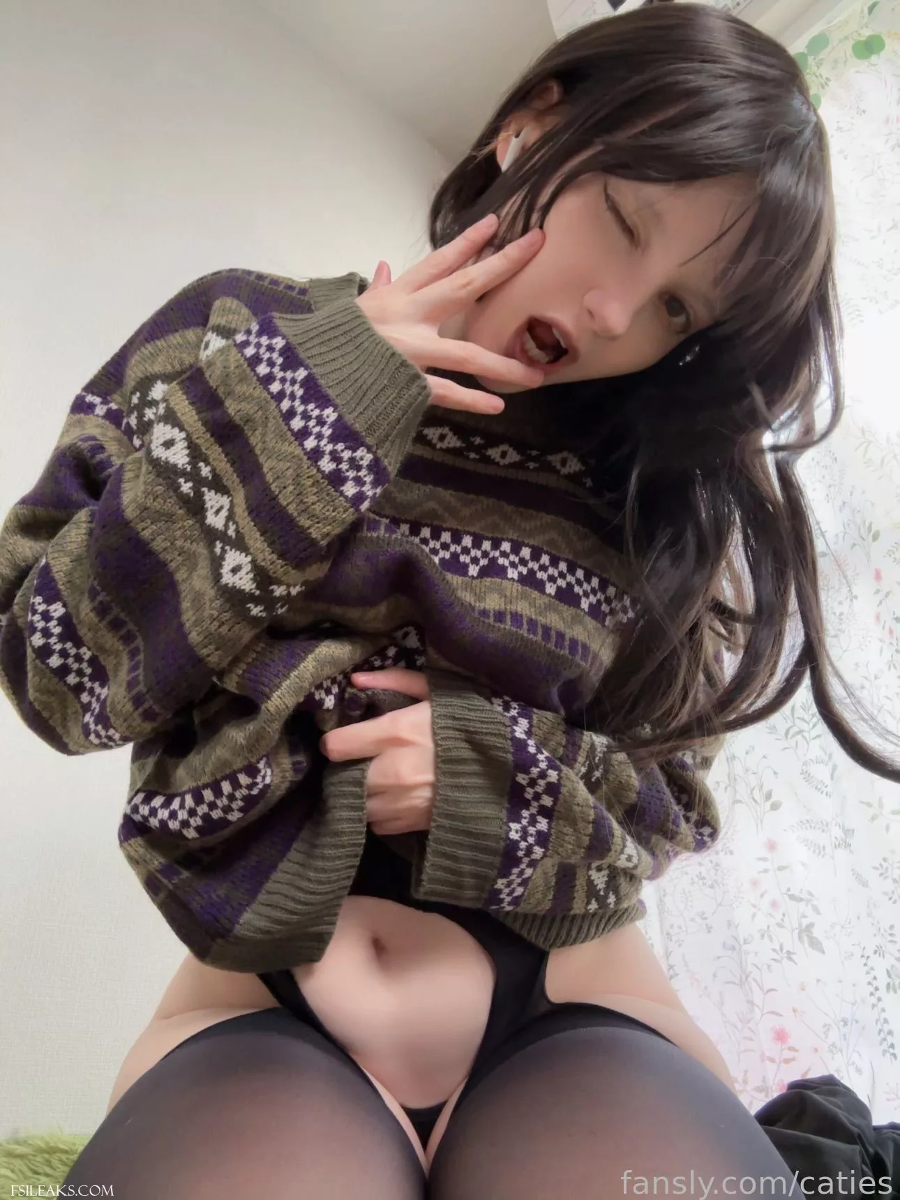 Caties Fasnly Cozy Goth Sexy Sweater Set - 14 Caties Fasnly Cozy Goth Sexy Sweater Set - 13