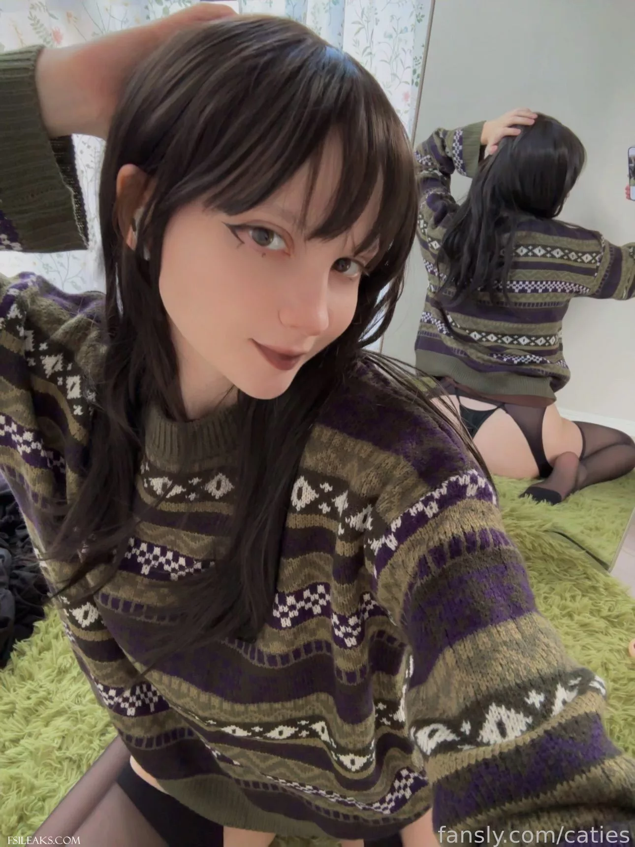 Caties Fasnly Cozy Goth Sexy Sweater Set - 16 Caties Fasnly Cozy Goth Sexy Sweater Set - 15