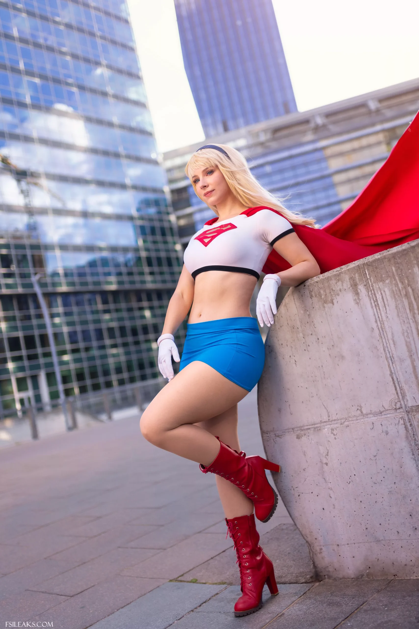 Enji Night OnlyFans Supergirl Cosplay Set - 227