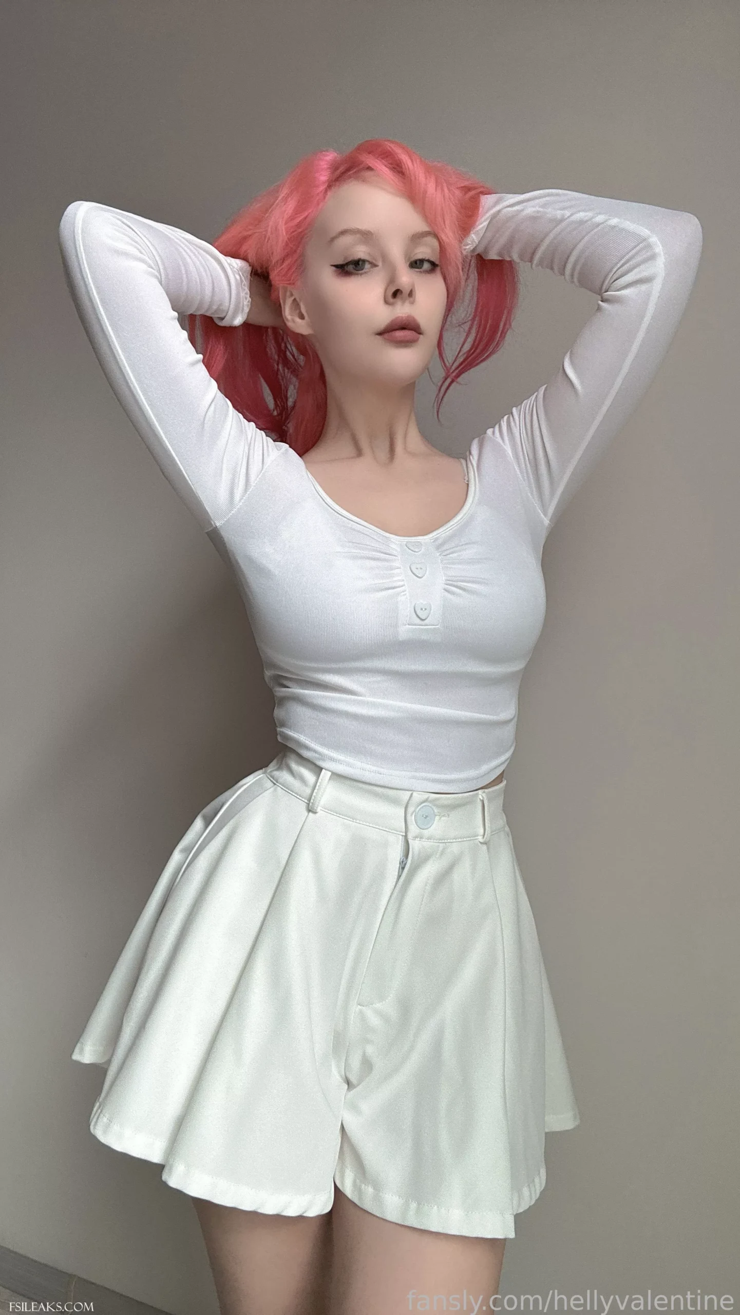 Helly Valentine OnlyFans White Short Skirts Set - 70 Helly Valentine OnlyFans White Short Skirts Set - 69