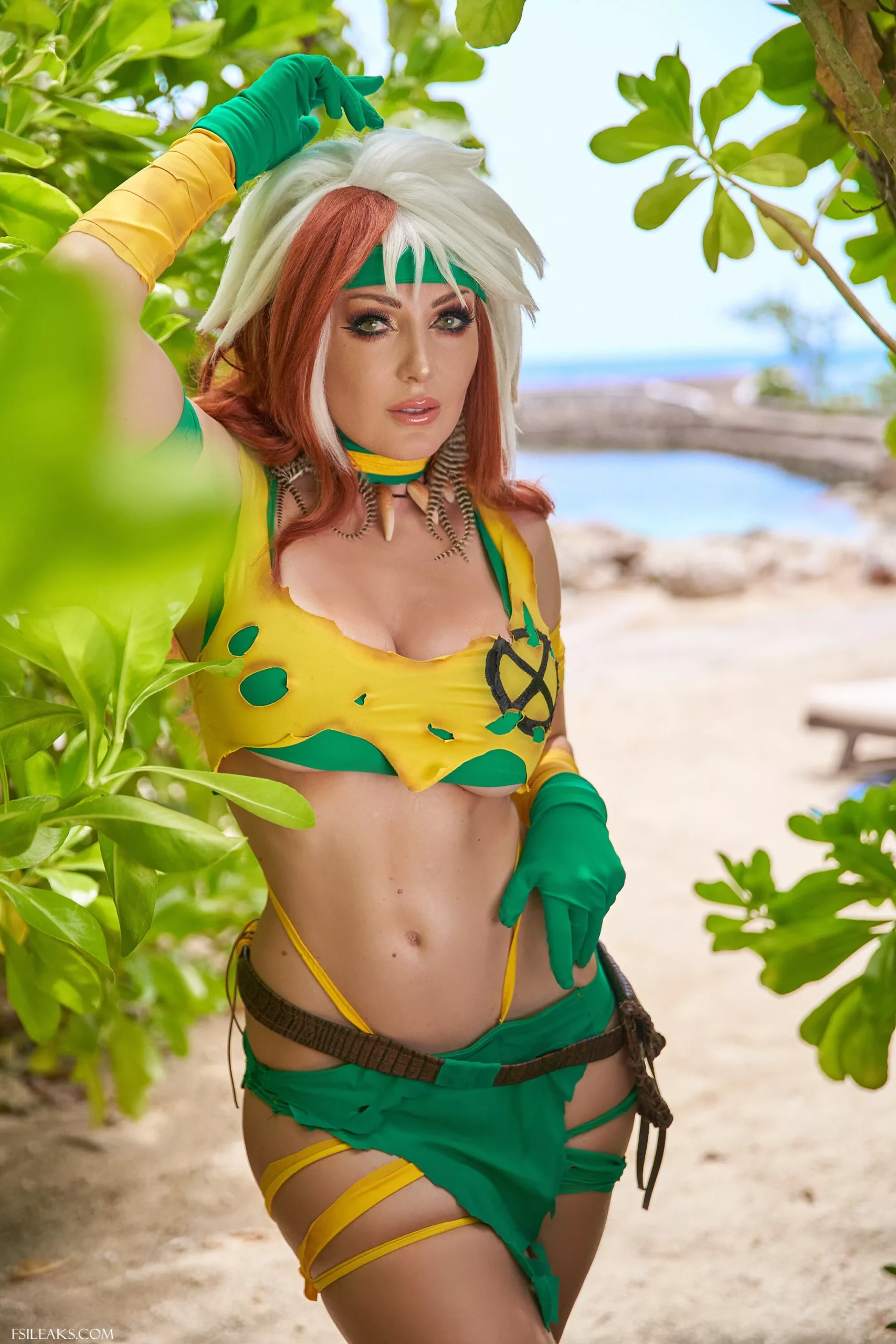 Jessica Nigri Rogue the X-Men Cosplay Set - 10 Jessica Nigri Rogue the X-Men Cosplay Set - 9