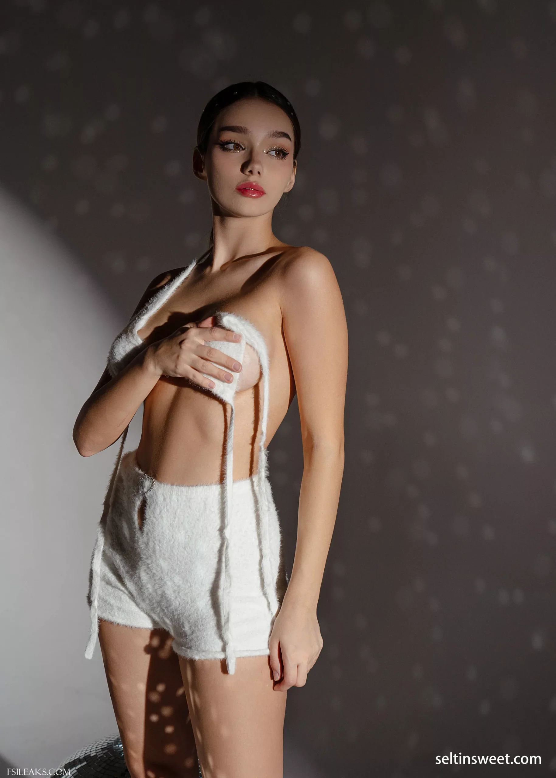 Seltin Sweety Fuzzy Cutout Nude Set - 15