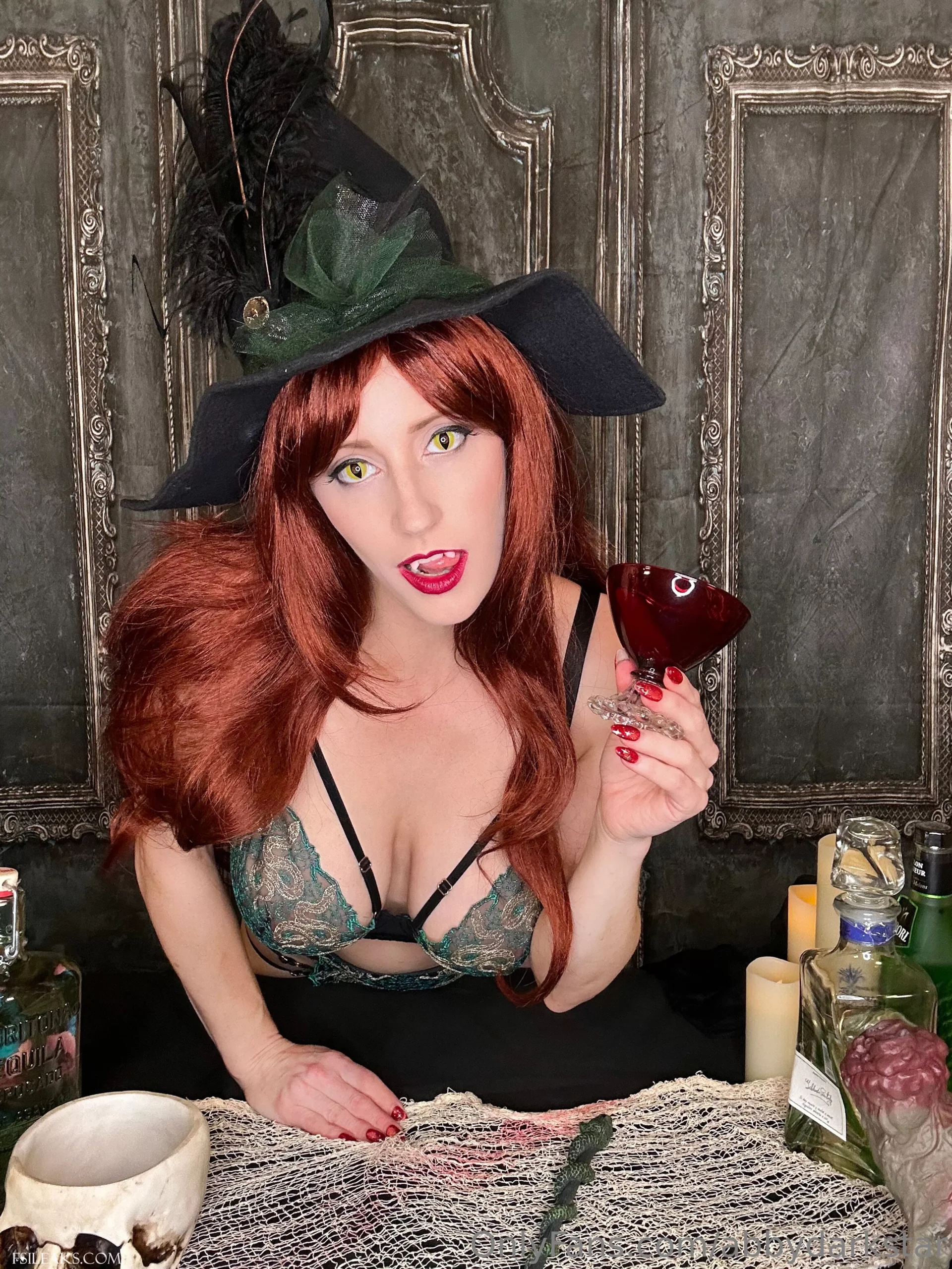 Abby DarkStar OnlyFans Witch Cosplay Lingerie Set - 99