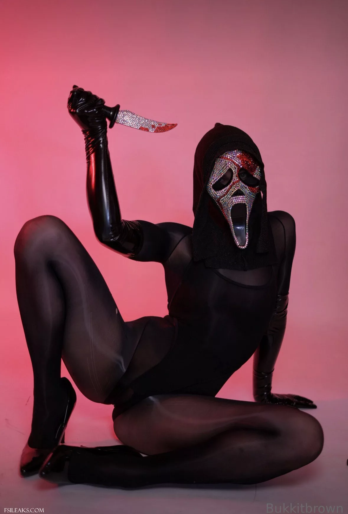 Bukkit Brown Ghostface Horror Cosplay Set - 18 Bukkit Brown Ghostface Horror Cosplay Set - 17