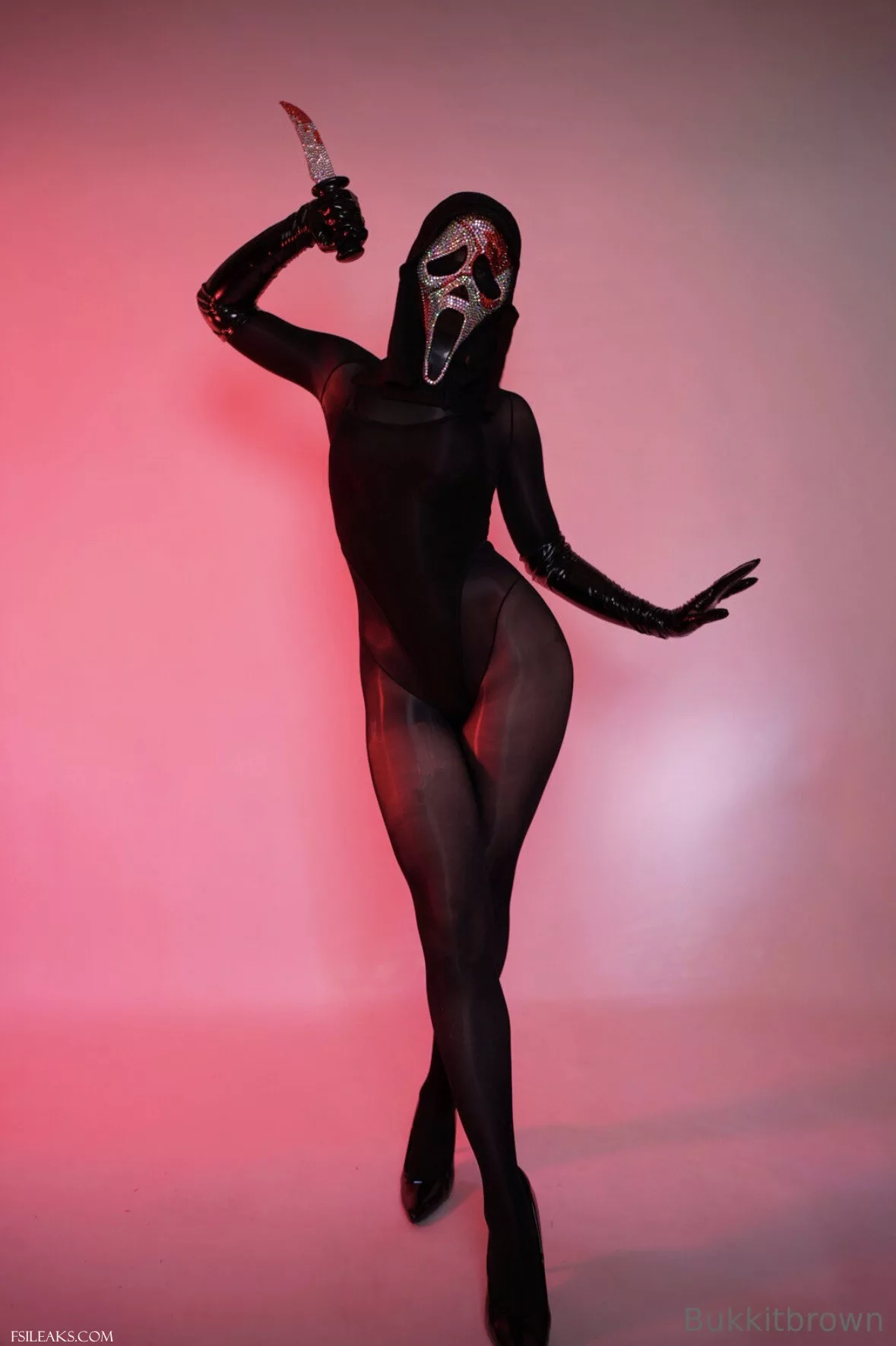 Bukkit Brown Ghostface Horror Cosplay Set - 48 Bukkit Brown Ghostface Horror Cosplay Set - 47