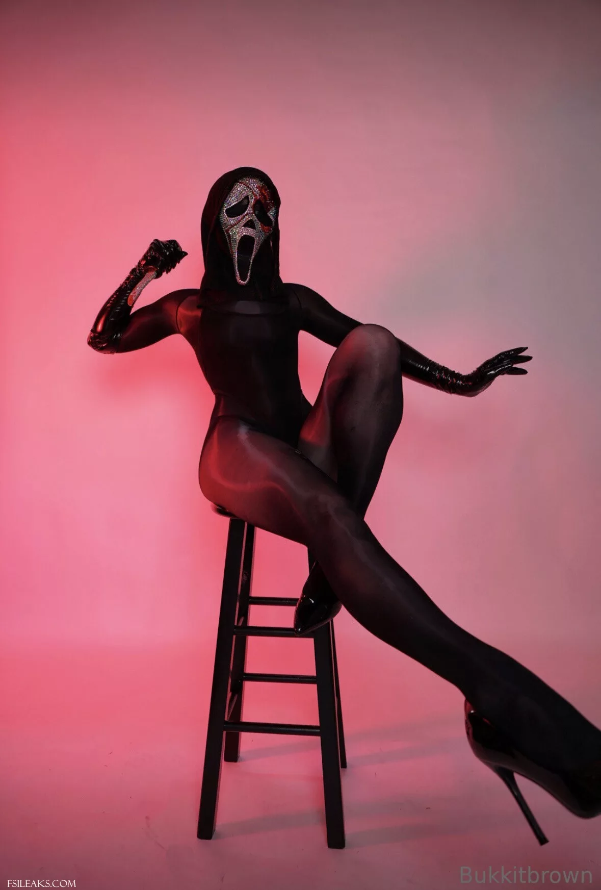 Bukkit Brown Ghostface Horror Cosplay Set - 54 Bukkit Brown Ghostface Horror Cosplay Set - 53