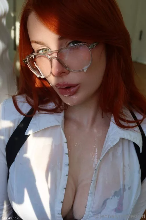 Jenna Lynn Meowri Office Secretary Facial Nude Set - 29