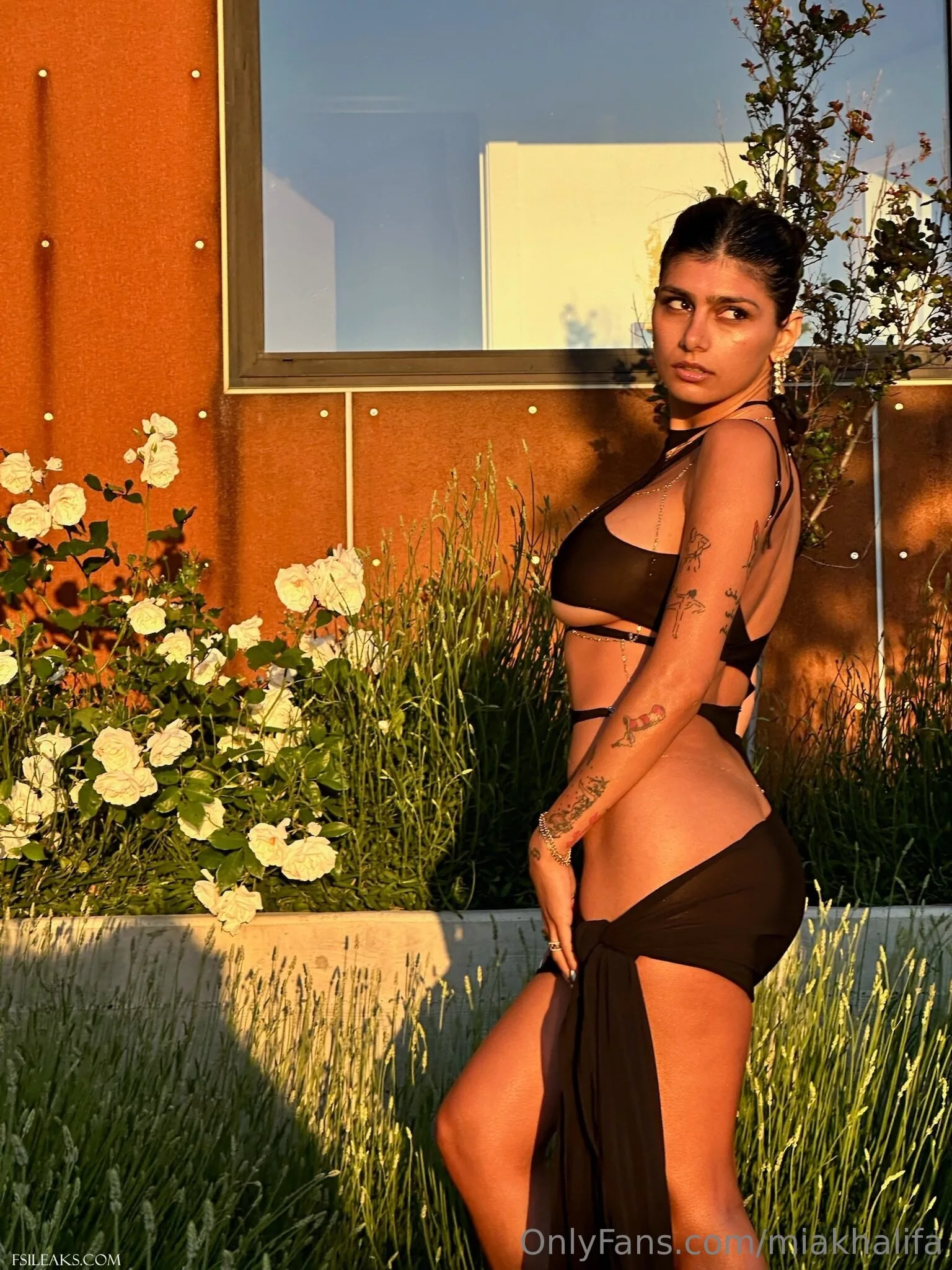 Mia Khalifa OnlyFans Transparent Black Cutout Dress Nude Set - 16 Mia Khalifa OnlyFans Transparent Black Cutout Dress Nude Set - 15
