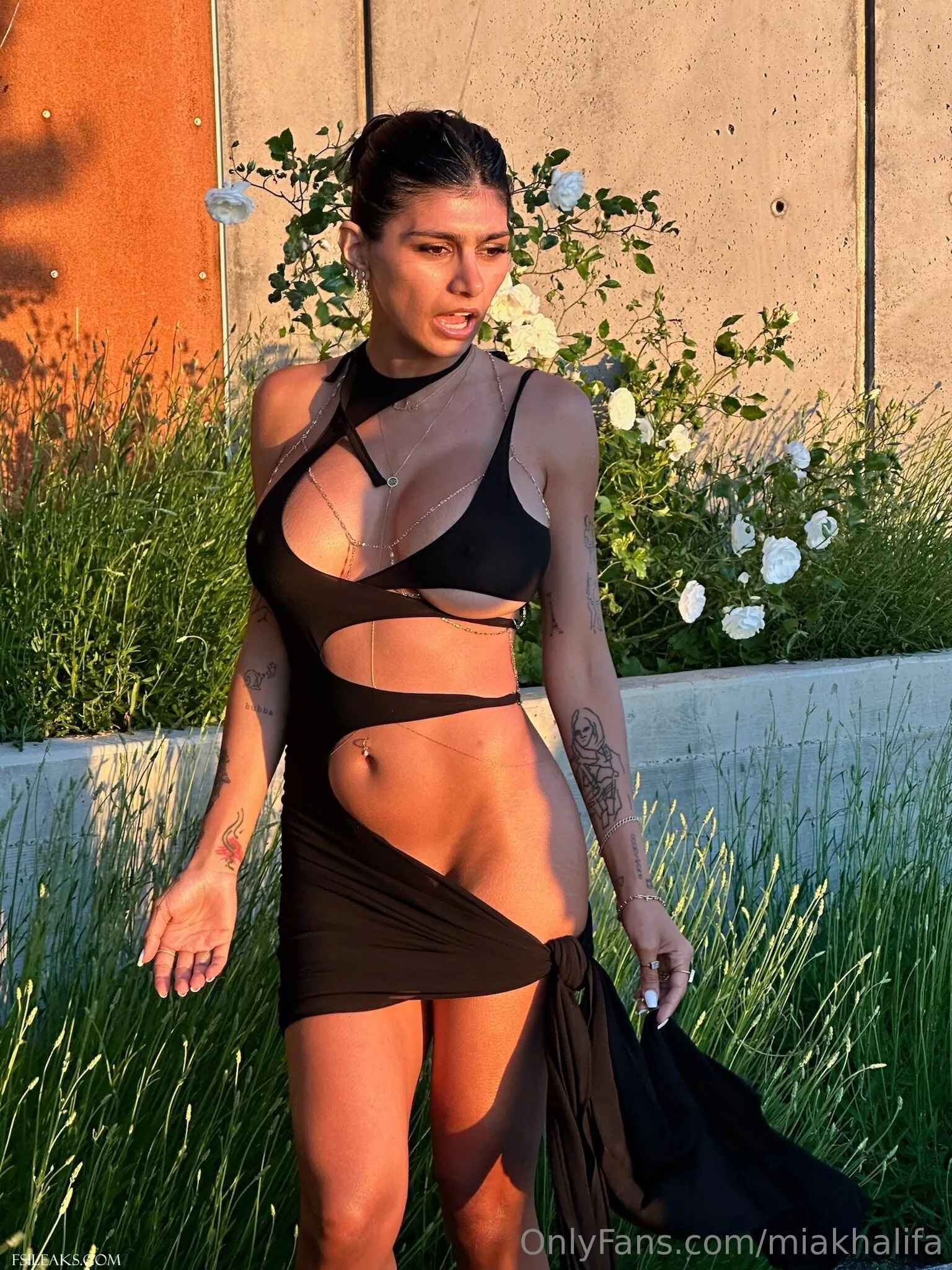 Mia Khalifa OnlyFans Transparent Black Cutout Dress Nude Set - 58 Mia Khalifa OnlyFans Transparent Black Cutout Dress Nude Set - 57