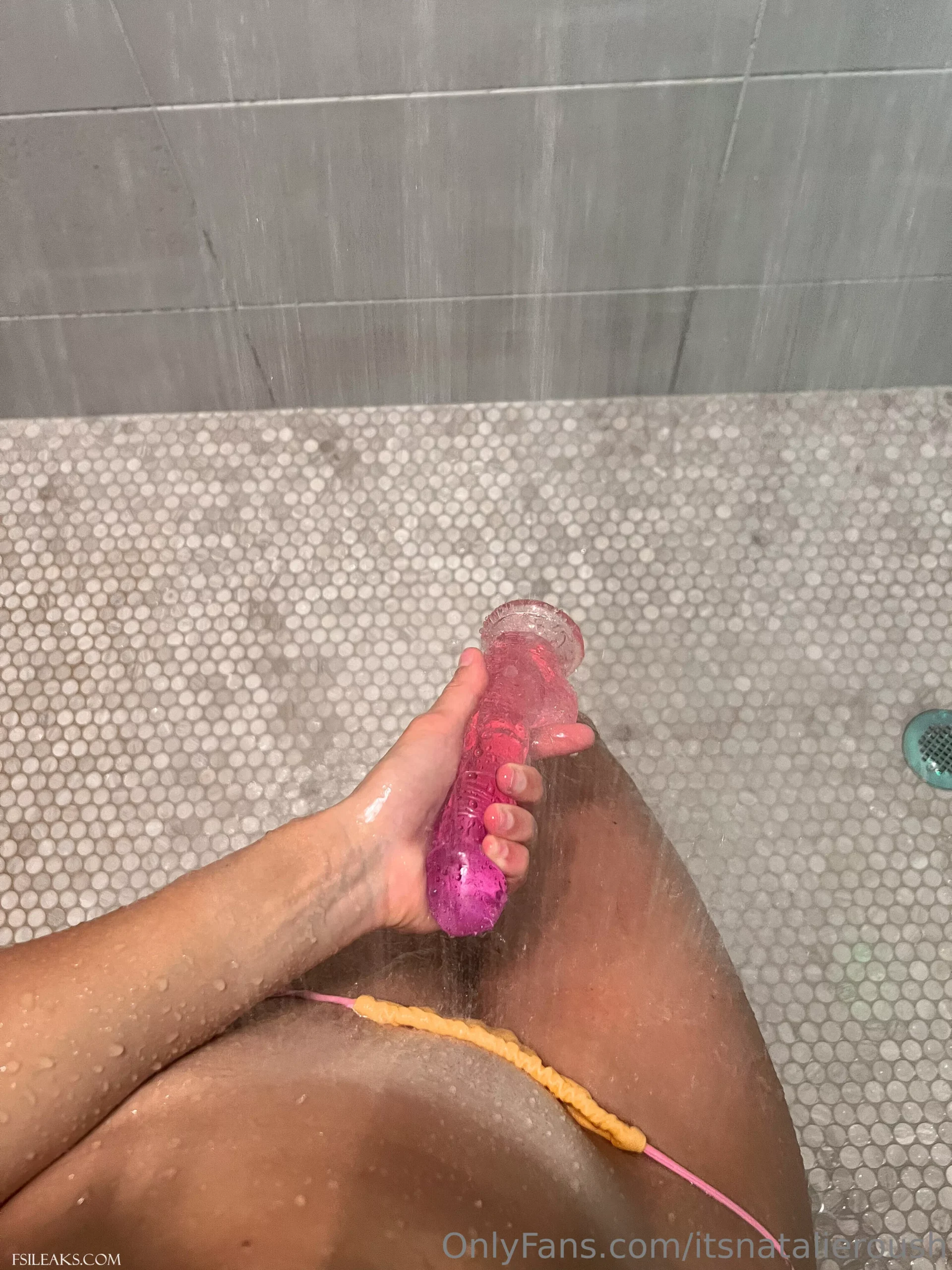 Natalie Roush OnlyFans Dildo Shower Sex Set - 67