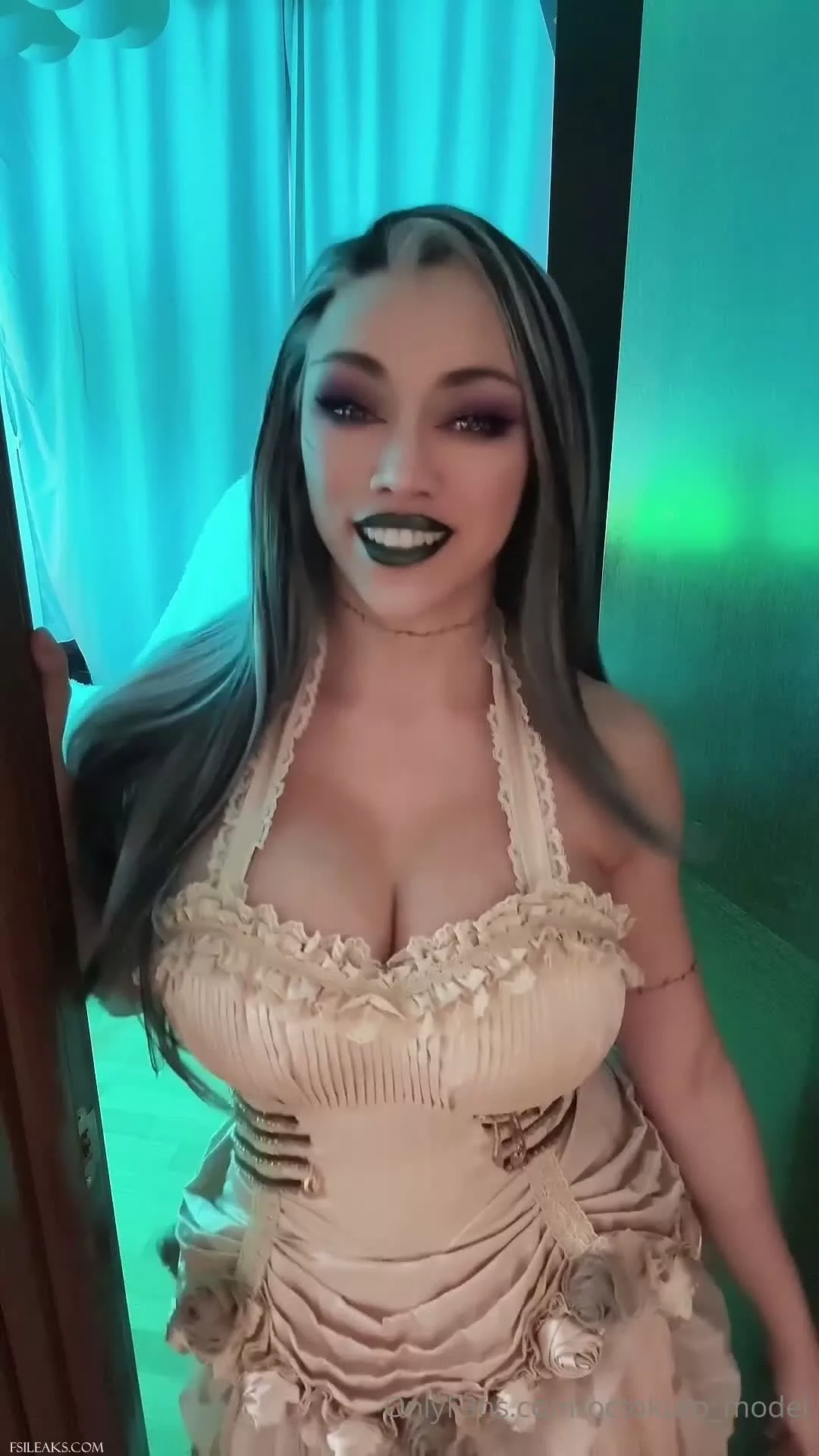 Octokuro Fansly Bride of Frankenstein Cosplay Set - 12 Octokuro Fansly Bride of Frankenstein Cosplay Set - 11