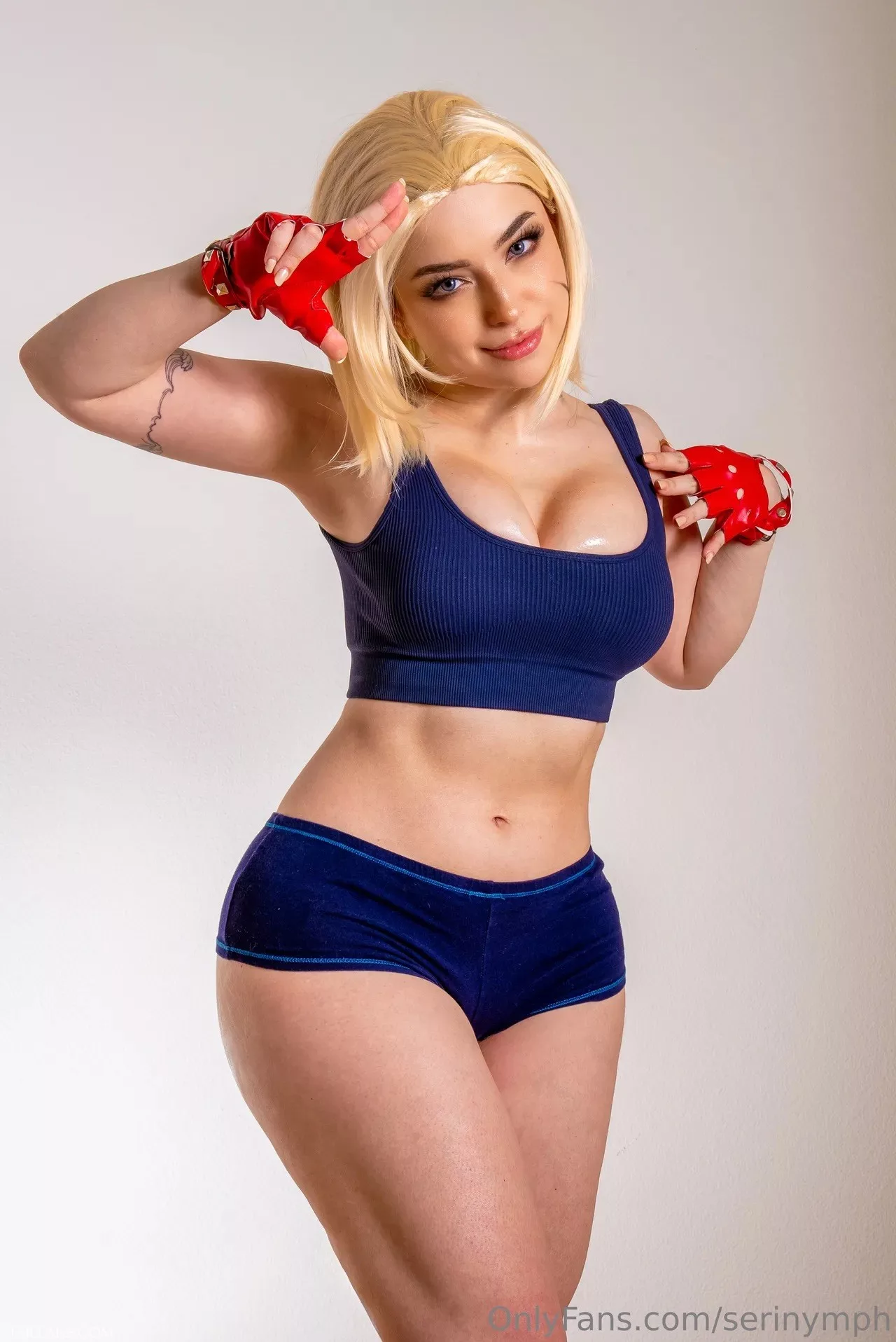 Serinide OnlyFans British Street Fighter Cosplay Set - 21