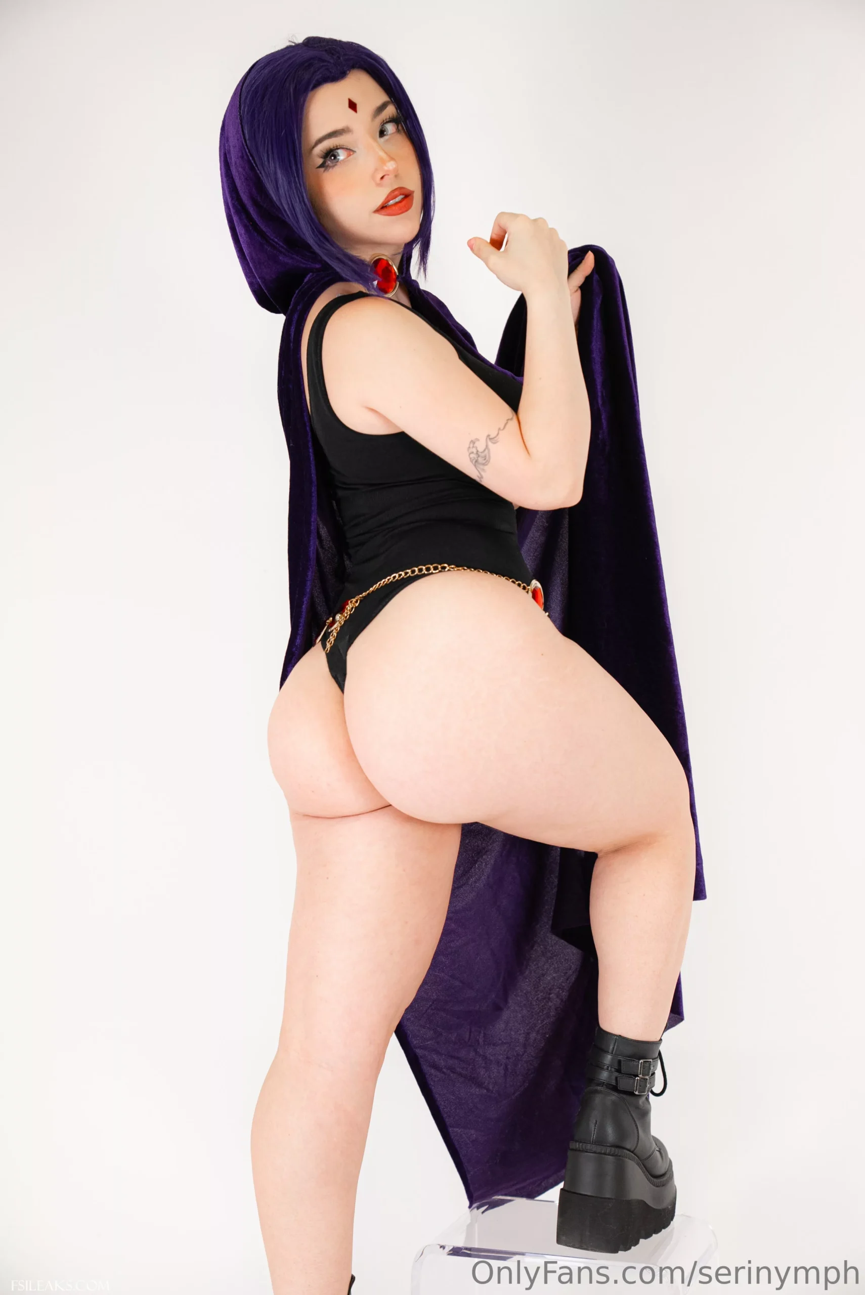 Serinide OnlyFans Raven Teen Titans Cosplay Set - 8 Serinide OnlyFans Raven Teen Titans Cosplay Set - 7