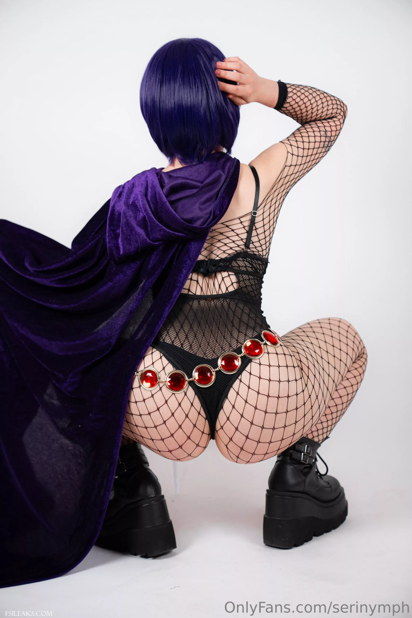 Serinide OnlyFans Raven Teen Titans Cosplay Set - 28 Serinide OnlyFans Raven Teen Titans Cosplay Set - 27